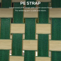 Outsunny Set of 2 Folding Patio Chairs, Portable Chair Set with Armrests for Camping, Garden, Pool, Beach, Backyard, Green(m-4)