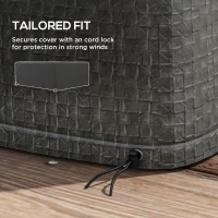 Outsunny Large Patio Furniture Covers, Outdoor Furniture Covers, Garden Set Protector Waterproof Anti-UV Protection, Grey(m-6)