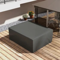 Outsunny Large Patio Furniture Covers, Outdoor Furniture Covers, Garden Set Protector Waterproof Anti-UV Protection, Grey(m-9)