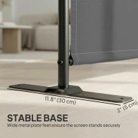 Outsunny Outdoor Freestanding Outdoor Privacy Screen, Privacy Panel, 70.9" x 70.9", Dark Grey(m-5)