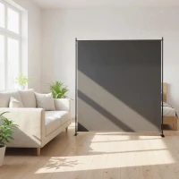 Outsunny Outdoor Freestanding Outdoor Privacy Screen, Privacy Panel, 70.9" x 70.9", Dark Grey(m-9)