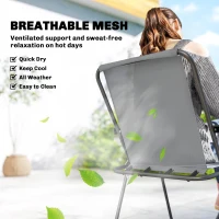 Outsunny 8 Piece Patio Table and Chairs Set with Folding Chairs, Tempered Glass Tabletop and Umbrella for Garden, Grey(m-5)