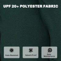 Outsunny Outdoor Adirondack Chair Cushions Set of 2, Tufted High Back Patio Chair Cushions, Dark Green(m-5)