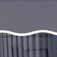 Outsunny 11' x 8' Outdoor Sunshade Canopy Awning Cover, Retractable Awning Fabric Replacement, UV Protection, Grey(m-7)