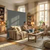 Outsunny Outdoor Freestanding Outdoor Privacy Screen, Privacy Panel, 70.9" x 70.9", Dark Grey(m-10)