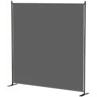 Outsunny Outdoor Freestanding Outdoor Privacy Screen, Privacy Panel, 70.9" x 70.9", Dark Grey(m-2)