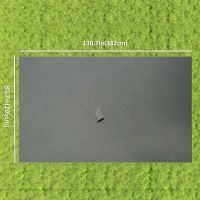 Outsunny Gazebo Curtains, 10' x 12' Universal Replacement Privacy Curtain, 4-Panels Sidewall with Hooks/C-Rings, Dark Grey(m-3)