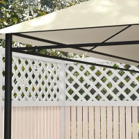 Outsunny 10' x 13' Gazebo Replacement Canopy Cover, Gazebo Roof Replacement (TOP COVER ONLY), Cream White(m-9)