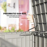 Outsunny 80 Gallon Resin Deck Box, Lockable Outdoor Storage Box, Splash-Resistant & UV Resistant Patio Storage Container(m-7)