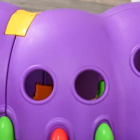 Qaba Lion Design Tunnel for Kids to Crawl Through, for 3-6 Years, Purple(m-13)