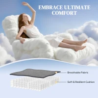 HOMCOM Lift Chair for Elderly, Power Chair Recliner with Remote Control, Side Pockets for Living Room, Dark Grey(m-5)