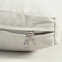 6-Piece Half Moon Patio Set with 2 Nesting Table for Backyard, Modular Wicker Sectional Sofa with Cushion, 34.5'' L x 25.5'' W x 12.5'' H, Beige(m-12)