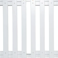 Twin Daybed Porch Swing with 4 Rope for Patio or Garden, Wood Swing Bench with Farmhouse Design, 82'' L x 40.5'' W x 27.5'' H, White(m-12)