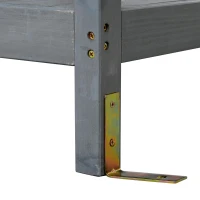 Outdoor Potting Bench with 2 Drawers, Cabinet & Open Shelf, Farmhouse Garden Workstation for Backyard, 50'' L x 19.5'' W x 66'' H, Gray(m-12)