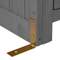 Fir Wood Potting Bench with Drawer & Cabinet for Garden, Outdoor Garden Workstation with Three-Tier Shelf, 47'' L x 23'' W x 65'' H, Gray(m-12)