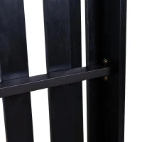 Twin Size Porch Swing Bed for Patio, Garden & Backyard, Acacia Wood Hanging Daybed with Hemp Rope, 86'' L x 41.5'' W x 17.5'' H, Black(m-10)