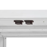 Mini Wood Cold Frame Greenhouse with Wheels for Patio, Elevated Garden Bed for Indoor Outdoor Use, 35.5" L x 17.5" W x 37.5" H, White(m-10)