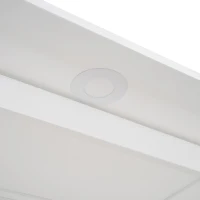 Full Size Murphy Bed with Shelves and LED Lights, Space-Saving Wall Bed with Flexible Slats, 87" L x 81" W x 83.5" H, White(m-9)