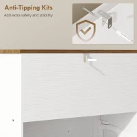 HOMCOM Shoe Cabinet with 2 Flip Drawers, Narrow Shoe Storage Cabinet, White(m-9)