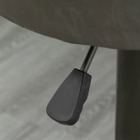 HOMCOM Modern Adjustable Bar Stools Set of 2, Swivel Barstool with Footrest, PU Leather Round Top for Kitchen, Dark Grey(m-10)