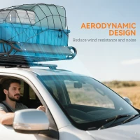 Soozier Roof Rack Cargo Carrier Basket, 330LBS Heavy Duty Roof Basket, 46" x 36" x 4.5" Rooftop Cargo Carrier for SUV, Truck(m-7)