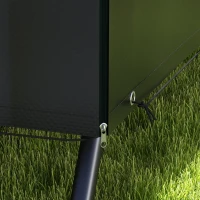 Outsunny 3-Seater Patio Swing Cover, Outdoor Garden Furniture Protection, 85" x 61" x 59", Black(m-10)