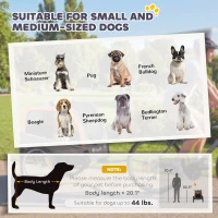 PawHut Dog Bike Trailer, Pet Cart Bicycle Carrier with 2 Entrances, Quick Release Wheels, Reflectors, Flag, Safety Leash(m-5)