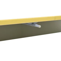 Space-Saving Coffee Table with Bottom-Slide Drawers, High-Gloss Centre Table for Living Room and Office, 39.5'' L x 19.5'' W x 15'' H, White(m-7)