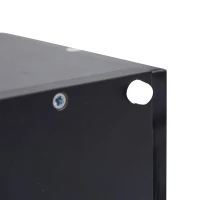 Sleek Lift-Up Coffee Table with LED Lighting and 4 Drawers, Durable Center Table for Living Room, 35.5" L x 21.5" W x 16.5" H, Black(m-11)