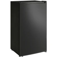 HOMCOM 2.1 Cu. Ft. Mini Freezer, Compact Upright Freezer with Reversible Door, Removable Shelf, Adjustable Temperature, Black(m-11)