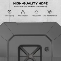 Outsunny 2-Piece Cantilever Umbrella Base Weight Set, 231 lb Water or Sand Fillable Outdoor Offset Umbrella Weights, Black(m-7)