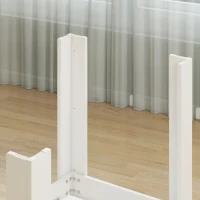 HOMCOM Modern Extendable Dining Table, 55.1 x 31.5 in, for 6-8 People, Expandable Dining Table for Kitchen, White(m-10)