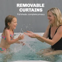 Outsunny 10' x 10' Patio Gazebo, UPF50+ Double Roof Outdoor Gazebo Canopy with Netting and Curtains, Steel Frame, Light Grey(m-5)