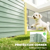 Outsunny 5' x 3' x 2' Raised Garden Bed, Galvanized Planter Box for Growing Flowers, Herbs and Vegetables, Light Green(m-9)