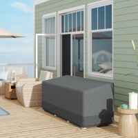 Outsunny Patio Furniture Covers Waterproof for 3 Seater Sofa, 600D Heavy Duty Oxford Outdoor Patio Cover, 75" x 28.3" x 29.9", Grey