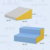 Soozier 2 Piece Climb and Crawl Activity Play Set, Contemporary(m-3)