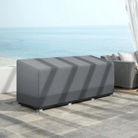 Outsunny Patio Furniture Covers Waterproof for 3 Seater Sofa, 600D Heavy Duty Oxford Outdoor Patio Cover, 75" x 28.3" x 29.9", Grey(m-7)