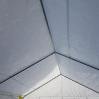 Outsunny 16.5' x 13' Outdoor Tents for Parties, Event Tent with Sides, 4 Windows and 2 Doors, White(m-13)