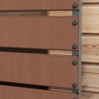 Outsunny Trellis Planter for Climbing Plants, Raised Garden Bed with Trellis, Planter Box for Outdoor Garden, Light Brown(m-12)