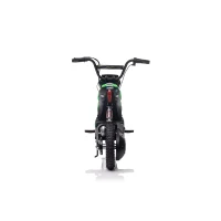 Aosom 24V 350W Electric Dirt Bike Up to 15 MPH w/ Twist Grip Throttle, Green(m-13)
