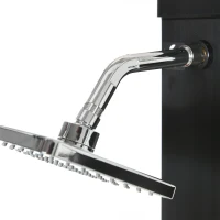 Outsunny 10.6 Gallons Solar Heated Shower with Free-Rotating Shower Head, Temperature Adjustment & Foot Shower(m-9)