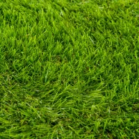 Outsunny Artificial Grass 10' x 3' (30 Square Feet), Fake Grass Turf with UV Protection, Drain Holes for Rain, Green(m-10)