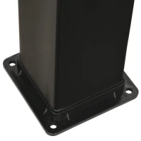 Outsunny 10.6 Gallons Solar Heated Shower with Free-Rotating Shower Head, Temperature Adjustment & Foot Shower(m-10)