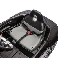 Aosom 12V Electric Car for Kids with 2.4G Remote Control, Suspension, Black(m-13)