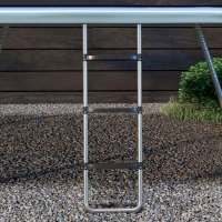 Soozier Trampoline Ladder Steel, 2/3 Steps Outdoor Trampoline Accessories, 43 Inch Length(m-7)