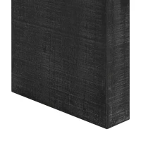 Vintage Farmhouse Console Table with Curved Edge and Distressed Wood Grain, Sturdy Sofa Table for Entryway, 52" L x 12" W x 31" H, Black(m-8)