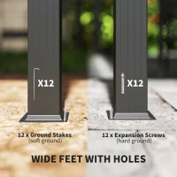 Outsunny 11.7' x 19.6' Retractable Pergola Canopy, Aluminum Pergola for Grill, Patio, Garden, Deck(m-6)