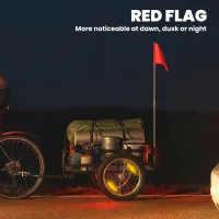 Soozier 2-In-1 Bike Cargo Trailer & Wagon Cart, Multi-Use Bicycle Trailer with Quick Release 16" Pneumatic Wheels, Kickstand(m-8)