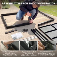 Outsunny Expandable Patio Dining Table for 8-10 People, 60.6"-84.3" Aluminum Outdoor Dining Table with Adjustable Foot Pads(m-7)