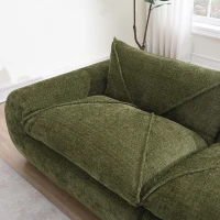 Modular Sectional Sofa with High-Density Foam and Pocket Springs, Oversized Compressed Sofa for Living Room, 116" L x 72" W x 28" H, Green(m-10)